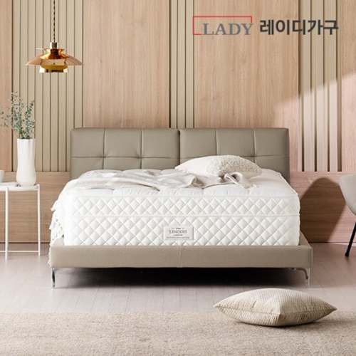레이디가구 위슨 호텔형 가죽 침대 Q (매트별도)_이미지