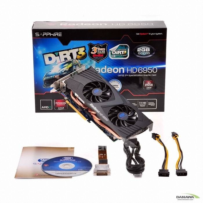 SAPPHIRE 라데온 HD 6950 D5 2GB Dual FAN 5팩 (PC방)_이미지