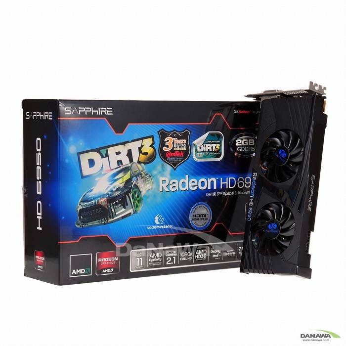 SAPPHIRE 라데온 HD 6950 D5 2GB Dual FAN 5팩 (PC방)_이미지
