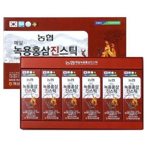 개성인삼농협 매일 녹용홍삼진스틱 10ml 30포 (1개)_이미지