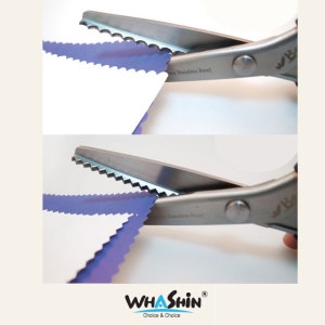 화신공업 핑킹가위 톱니 물결 핀킹 재단 원단_이미지