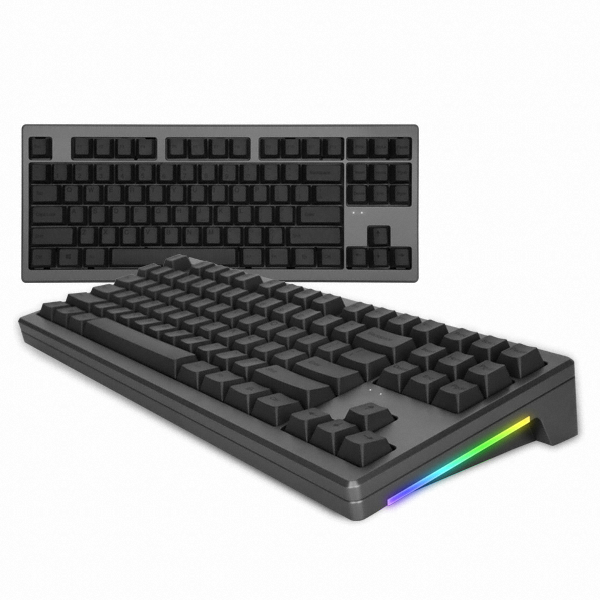 앱코 AR87 CNC 풀 알루미늄 체리키보드 (다크그레이, 청축)_이미지