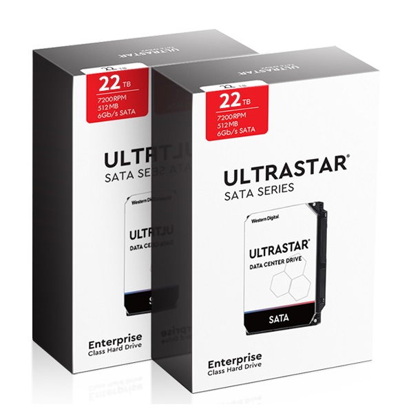 Western Digital Ultrastar DC HC570 박스 패키지 7200/512M WUH722222ALE6L4 (2x22TB)_이미지