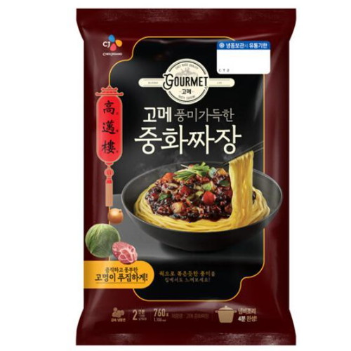 CJ제일제당 고메 중화짜장 2인분 760g (4개)_이미지