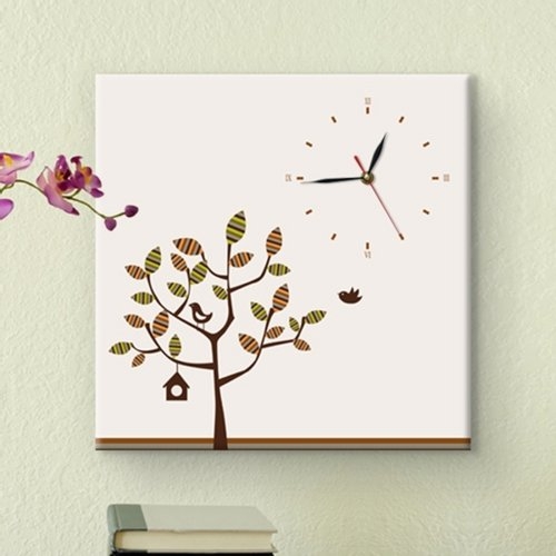 나무상자닷컴 cx439-새들의사랑_노프레임벽시계 %브