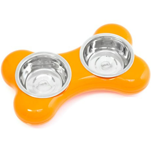 굿프렌드 HING 패션식기 뼈다귀 오렌지