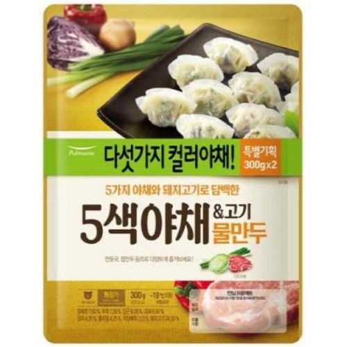 풀무원 오색야채 물만두 300g이미지입니다. 누르면 해당 게시물로 새창이동합니다.
