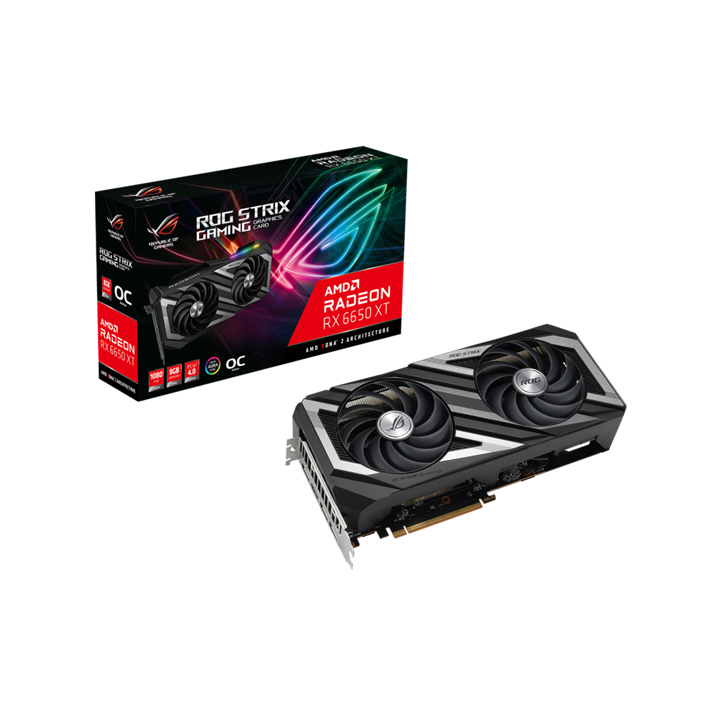 ASUS ROG STRIX 라데온 RX 6650 XT O8G OC D6 8GB 대원씨티에스