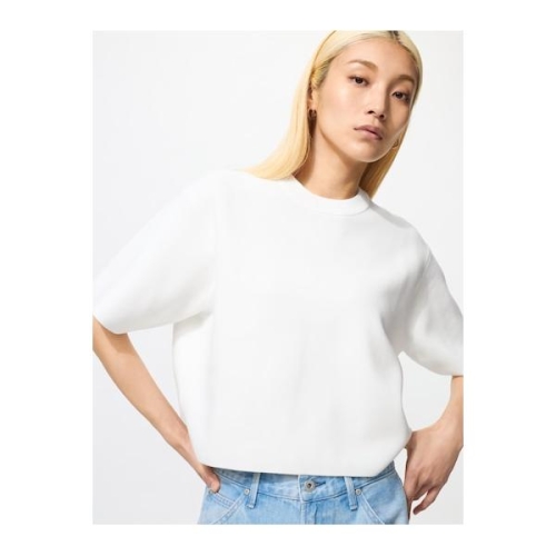 워셔블 밀라노 리브 스웨터/반소매 15892997