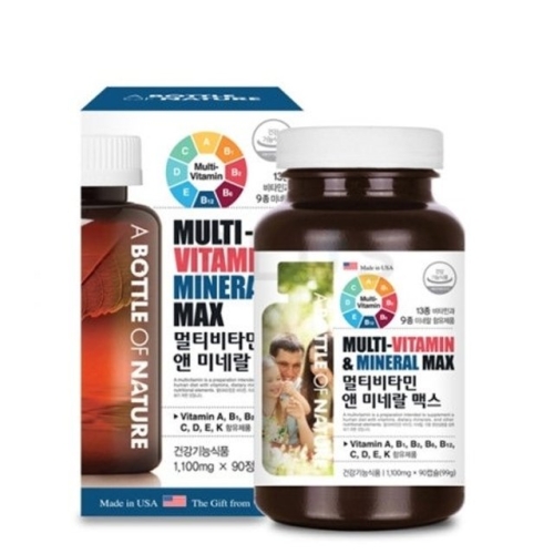 어바틀오브네이처 멀티비타민 앤 미네랄 맥스 90정