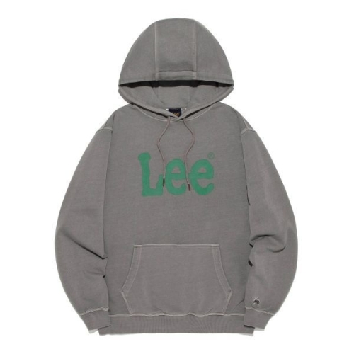 LEE 빅 트위치 로고 다잉 후드 베이지 LE2501HD11PB 1210030 L_이미지
