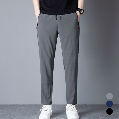 남성 여름 가을 쿨 스판 슬랙스 남자 아이스 바지 WE1C7E4