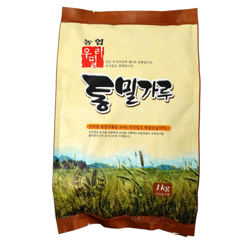 한국우리밀농협 통밀가루 1kg이미지입니다. 누르면 해당 게시물로 새창이동합니다.