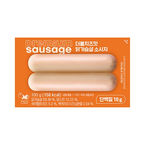 더블치즈맛 닭가슴살 소시지 100g