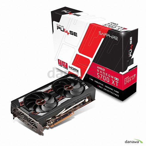 SAPPHIRE 라데온 <b>RX</b> <b>5700</b> <b>XT</b> PULSE OC D6 8GB Dual-X