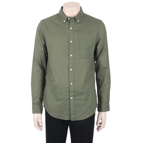 폴햄 린넨코튼 버튼다운 긴팔 셔츠 PHA2WC1912_이미지