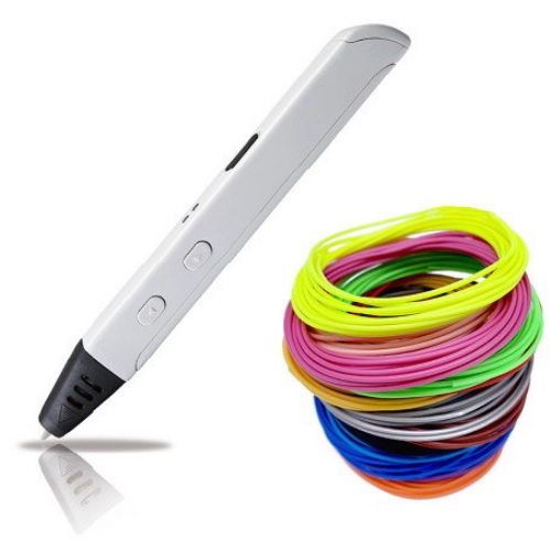 EXSO LEDGO 3D펜 + PLA 필라멘트 세트 (3m, 15색)_이미지