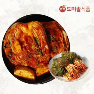 도미솔식품 사랑채 포기김치 5kg + 파김치 1kg이미지입니다. 누르면 해당 게시물로 새창이동합니다.