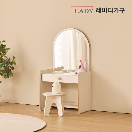 레이디가구 키디 E0 유아 어린이 거울 화장대_이미지