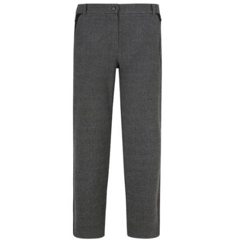 LPGA 로고이밴드 디테일 슬림핏 체크 팬츠 L203PT803P