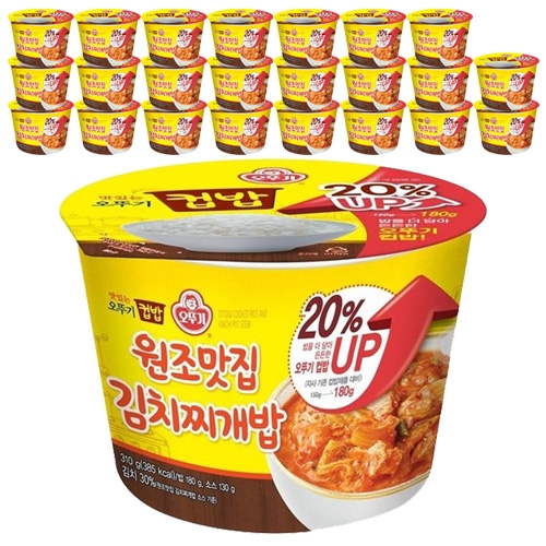 오뚜기 컵밥 원조맛집 김치찌개밥 310g (24개)