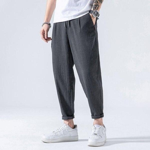 남성 린넨 팬츠 일자 긴바지 여름 WFMAL9D_이미지