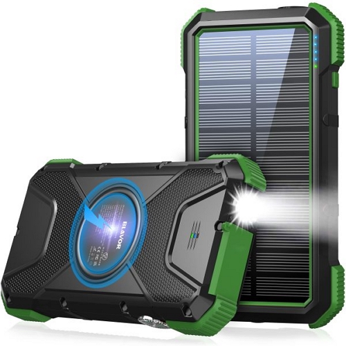 BLAVOR PD 태양광 충전 보조배터리 20000mAh 해외구매_이미지