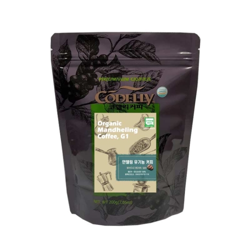 만델링 유기농 G1 원두커피 200g 홀빈 or 분쇄