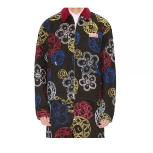 겐조 X FUTURA 2000 엠브로이더드 집업 유틸리티 자켓 FF6 5BL179 9G2 91