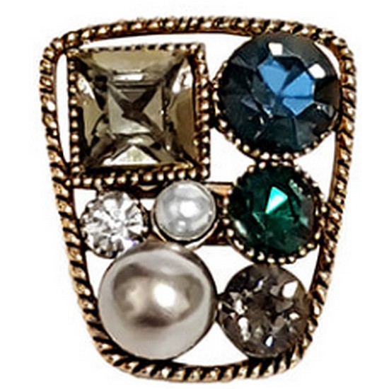 그레이스켈리 믹스 스왈스톤 브로치 BR097