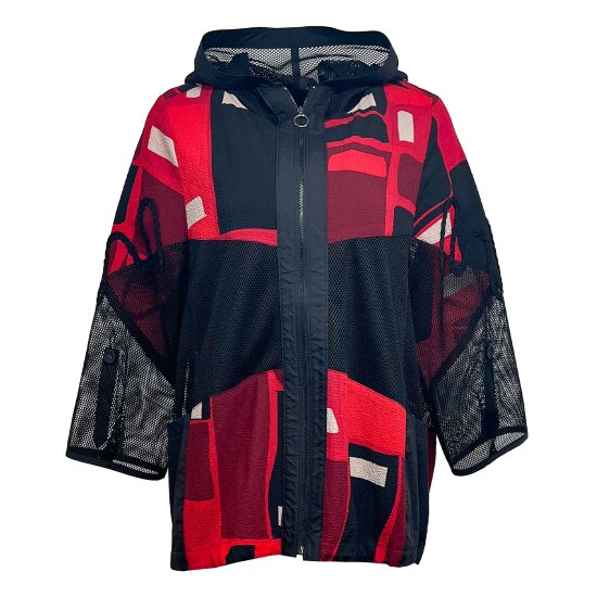 유어패럴 데시데 텍스쳐 블록 자수포인트 짚업점퍼 DOM570