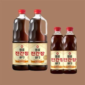 진간장 금F3 1.7L 2개 + 금F3 860ml 2개