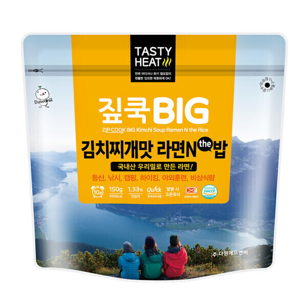 짚쿡 BIG 김치찌개맛 라면앤더밥 150g (1개)_이미지