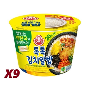 오뚜기 컵밥 톡톡 김치알밥 227g(+계란국) (9개)_이미지