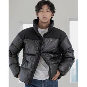 캘빈클라인 CALVIN KLEIN JEANS 남녀공용 릴렉스핏 숏 블로킹 다운 푸퍼 J400479 BEH J400479BEH_이미지