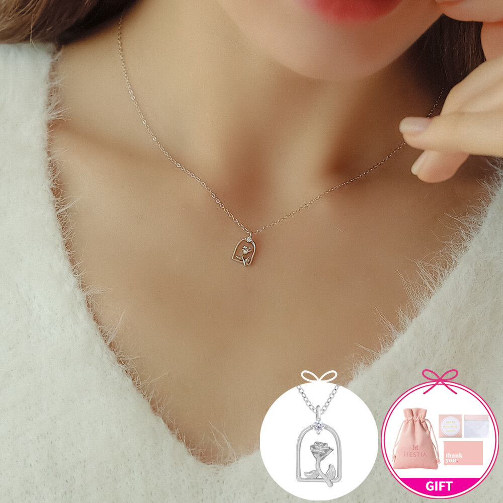 헤스티아 전체925실버목걸이 Sweetie Rosie 925 Silver Necklace MKDO-70348 MKDO-70348_이미지