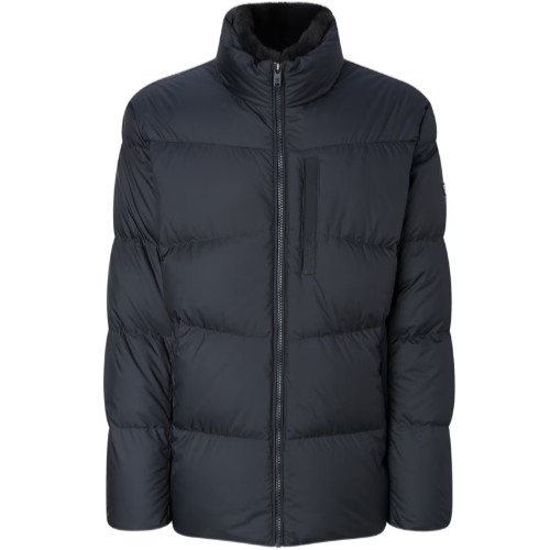 FUR 트리밍 시그니처 구스다운 점퍼 DGJU5D811BK