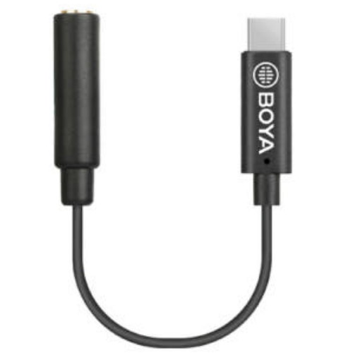 BOYA BY-K4 3.5mm TRS USB-C 오디오 변환 어댑터