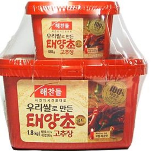 해찬들 우리쌀로 만든 태양초 골드 고추장 1.8kg (1개)_이미지