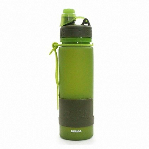 BERING 실리콘 롤업 접이식 스포츠 물병 500ml_이미지