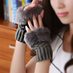 여성 예쁜 암워머 토끼털  데일리 짧은 워머 워머 A355648 핸드 여성 예쁜 암워머 토끼털  데일