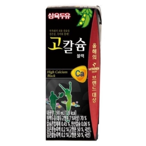 삼육식품 고칼슘 블랙 190ml