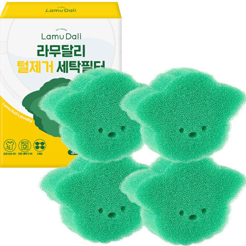 반려동물 털제거 세탁필터 4P