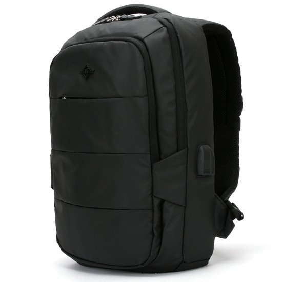 파파브로 캐주얼 멀티 USB포트 백팩 가방 DA-BA-6078 (검정)_이미지