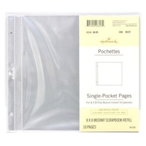 홀마크 홀마크 Scrapbook refill 스크랩북 포켓 리필지 AR1908_이미지