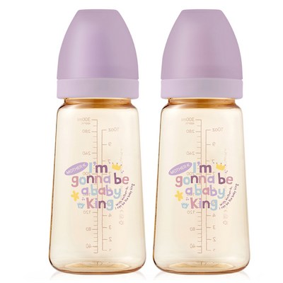 마더케이 베이직 PPSU 베베라일락 젖병 280ml (노꼭지) (2개)_이미지