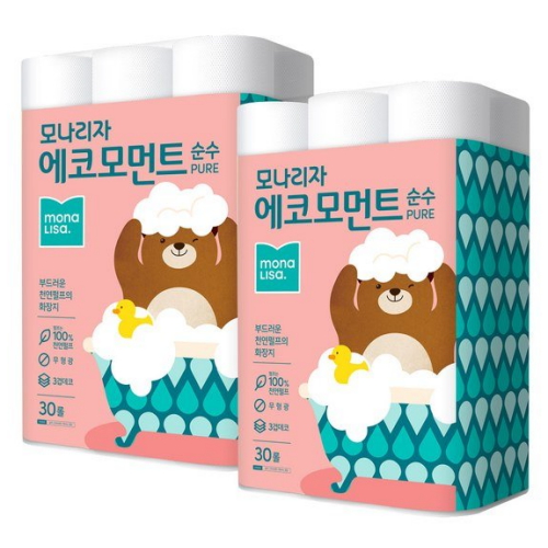 모나리자 ㅤ에코모먼트 순수 27m (30롤) *2팩_이미지