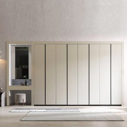 단테 슬림 붙박이장+파우더장