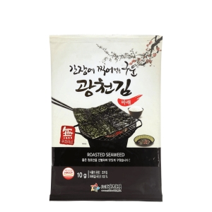 광천김 간장에 찍어먹는 구운 파래김 120g (2개)_이미지