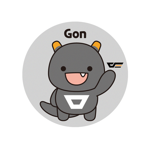 darkFlash Mascot DMP-25 원형 마우스패드 (Gon)_이미지